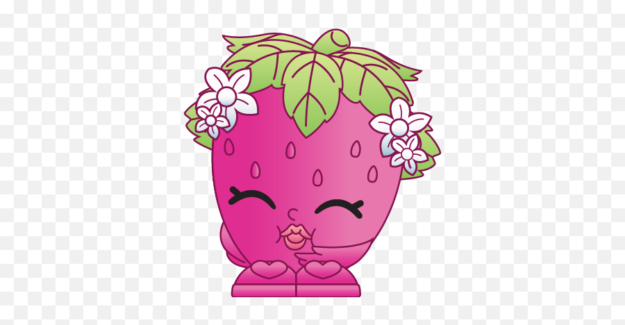 Strawberry Shopkin - Shopkins Strawberry Kiss Emoji,Shopkins Clipart