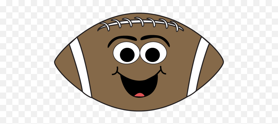 Picture Of A Cartoon Football - Clipart Best Emoji,Football Clipart No Background