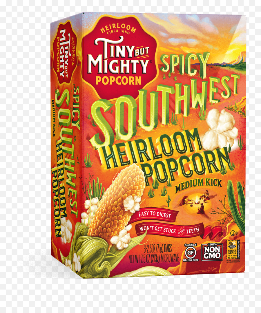 Tiny Popcorn Mighty Taste No Floss Needed Emoji,Popcorn Kernel Png