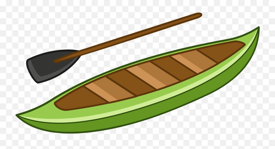 Canoe Clipart - Canoe With Oar Clipart Emoji,Canoe Clipart