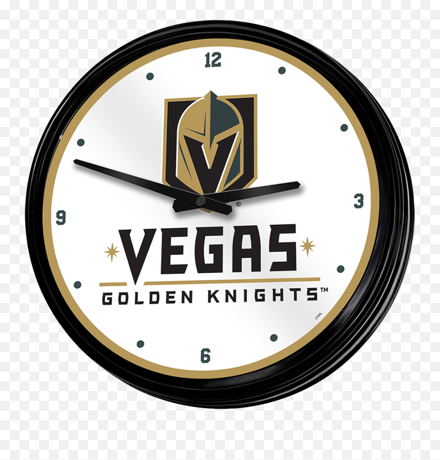 Vegas Golden Knights Retro Lighted Wall Clock - Walmartcom Solid Emoji,Golden Knights Logo