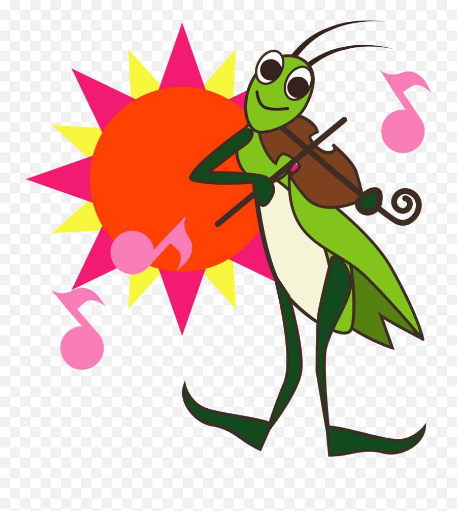 The Ant And The Grasshopper Clipart Emoji,Grasshopper Clipart
