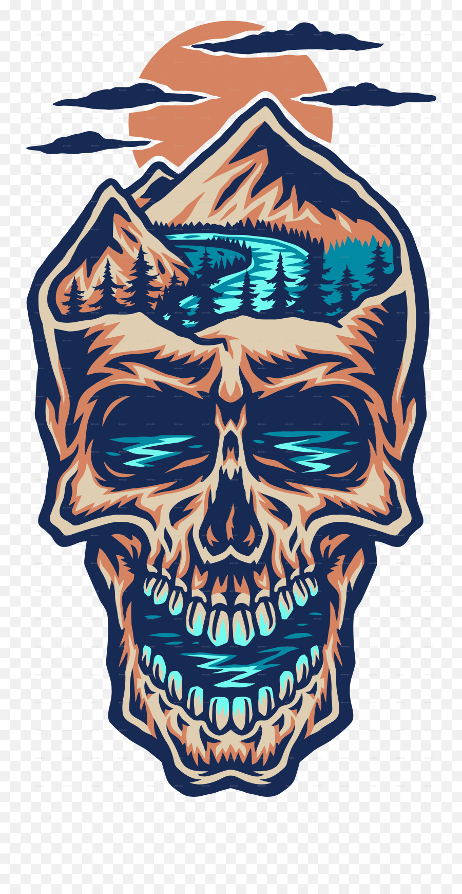 Mountain Head Skull Eps Vector Skull Vector File - Skull Poison Bottle Emoji,Mountain Transparent Background