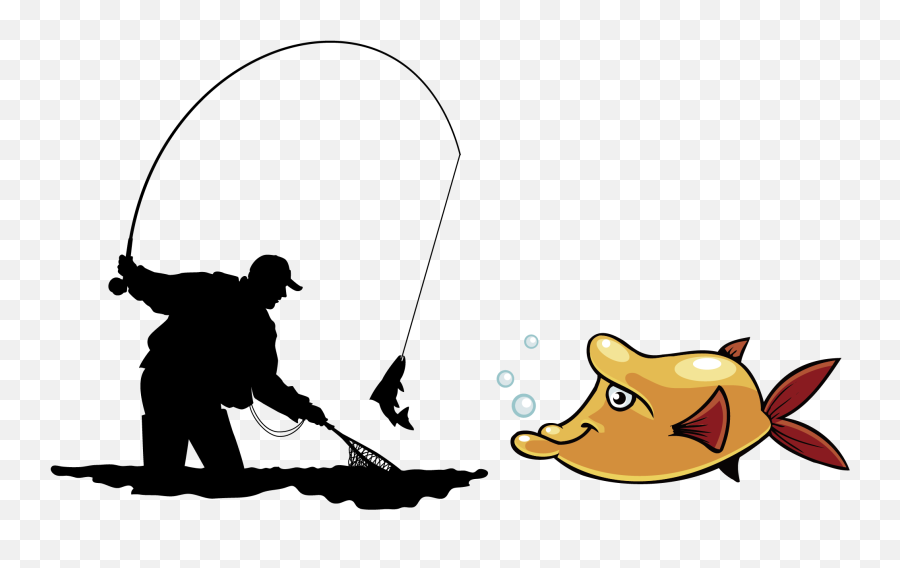 Free Transparent Fishing Png Download - Fly Fishing And Netting Silhouette Emoji,Fly Fishing Clipart
