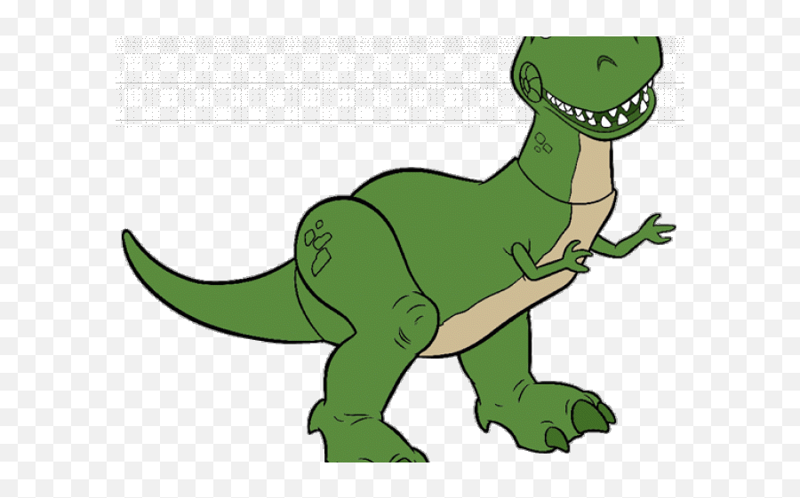 Tyrannosaurus Rex Clipart Silhouette - Rex Toy Story Png Transparent Emoji,Tyrannosaurus Rex Clipart