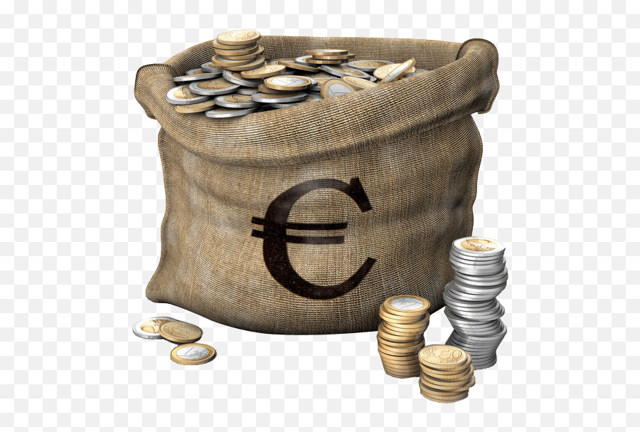 Money Coin Finance Euro Bag - Coin Png Download 530526 Money Bag Euro Clipart Emoji,Money Bags Png