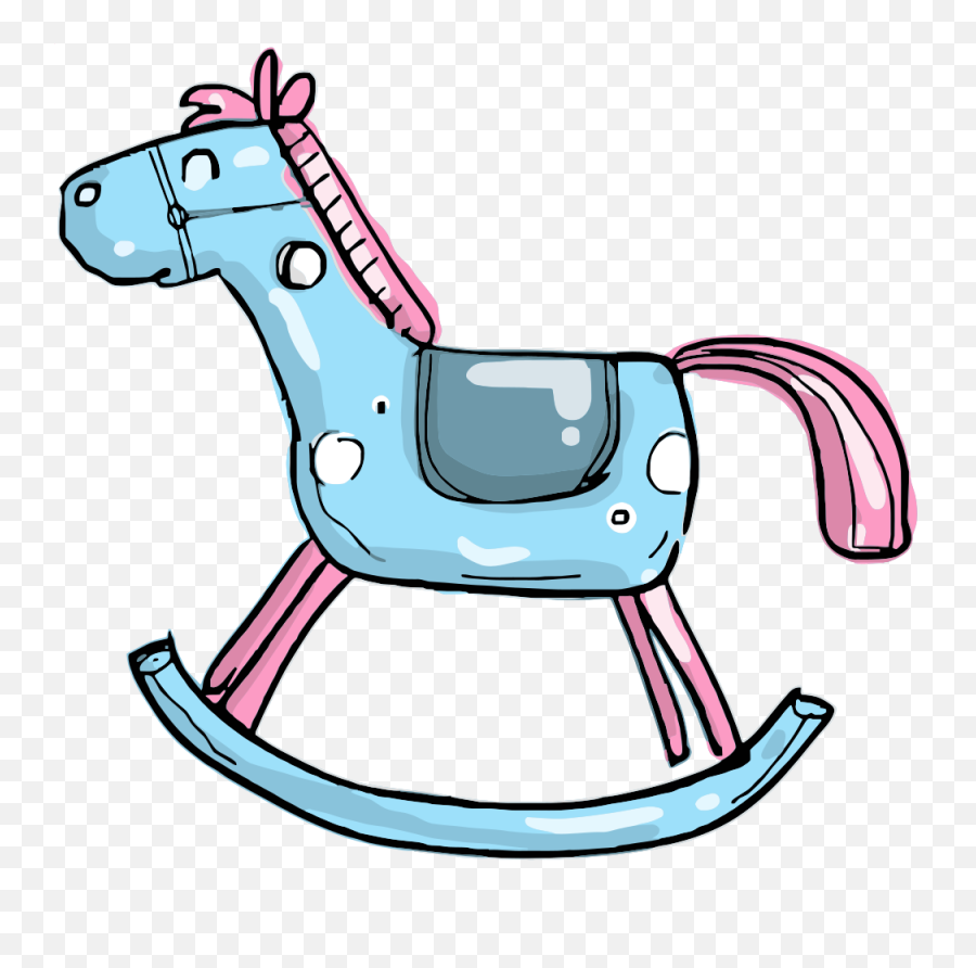 Openclipart - Rocking Horse Clipart Emoji,Play Time Clipart