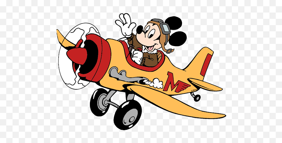Library Of Mickey Mouse Airplane Picture Freeuse Png Files - Mickey Airplane Emoji,Airplane Clipart