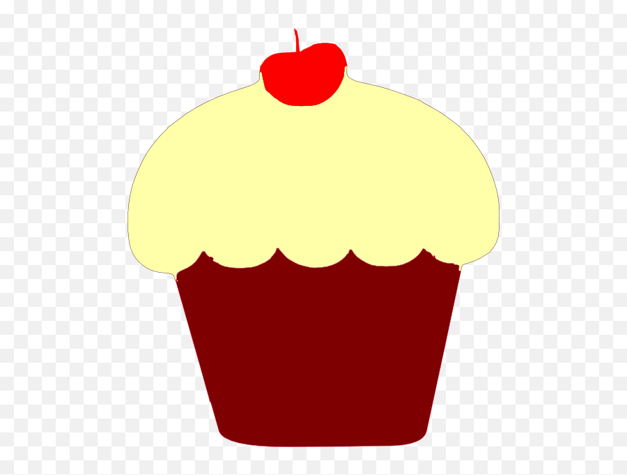 Red Velvet Cake Vector Png Transparent Emoji,Cute Cupcake Clipart