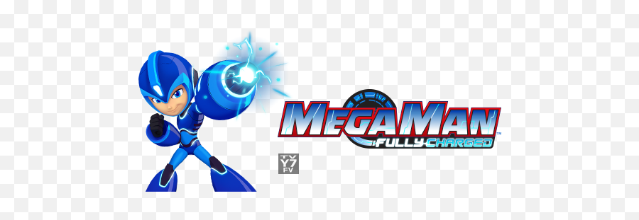 Mega Man Fully Charged Free Online Videos Cartoon Emoji,Megaman Logo