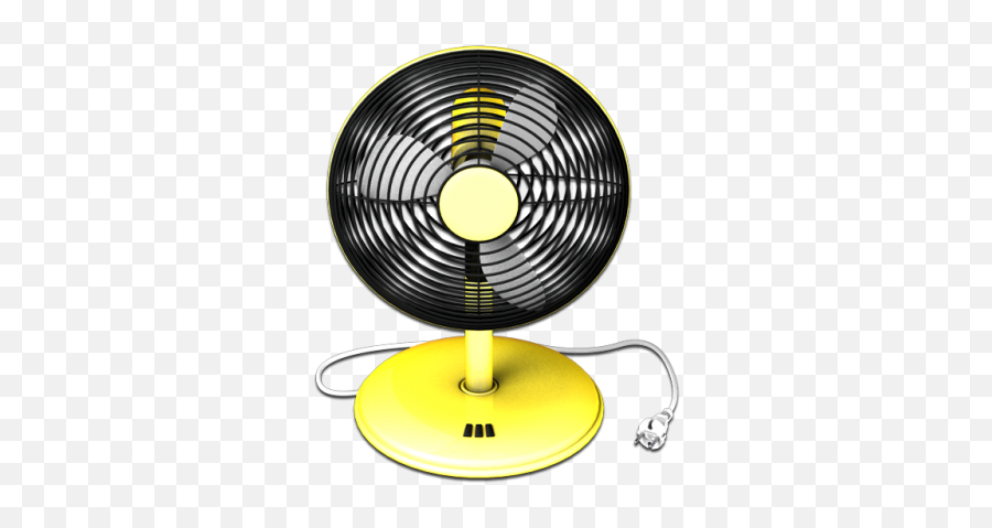 Yellow Black Fan Clipart Png - 24554 Transparentpng Emoji,Fan Clipart Black And White