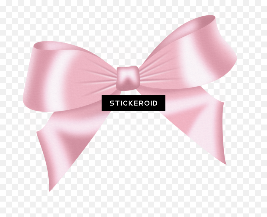 Download Hd Pink Bow Transparent Png Image - Nicepngcom Emoji,Pink Bow Png