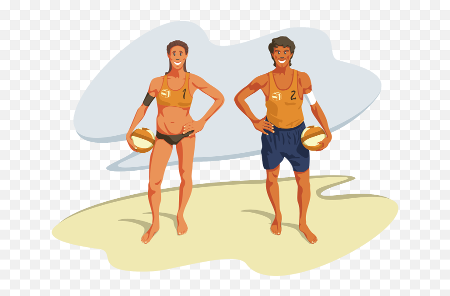 Beach Volleyball Players Beach Volleybox Emoji,Volleyball Player Png