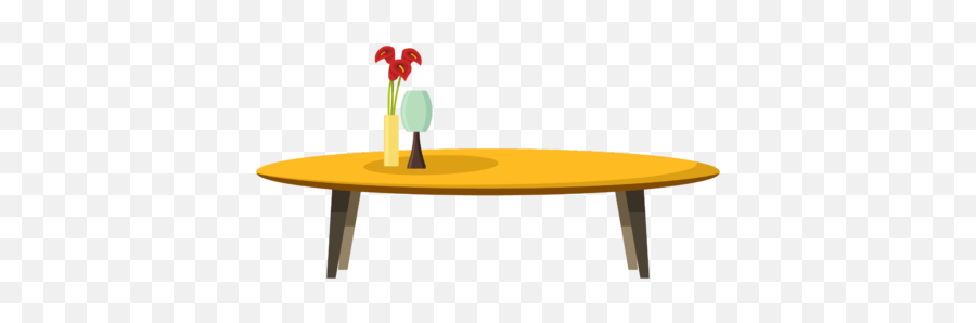 Bedroom Wooden Table Vector Illustration - Oval Emoji,Bedroom Clipart