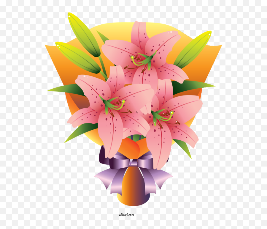 Flowers Lily Flower Bouquet Royalty Free For Lily - Lily Emoji,Lilies Clipart