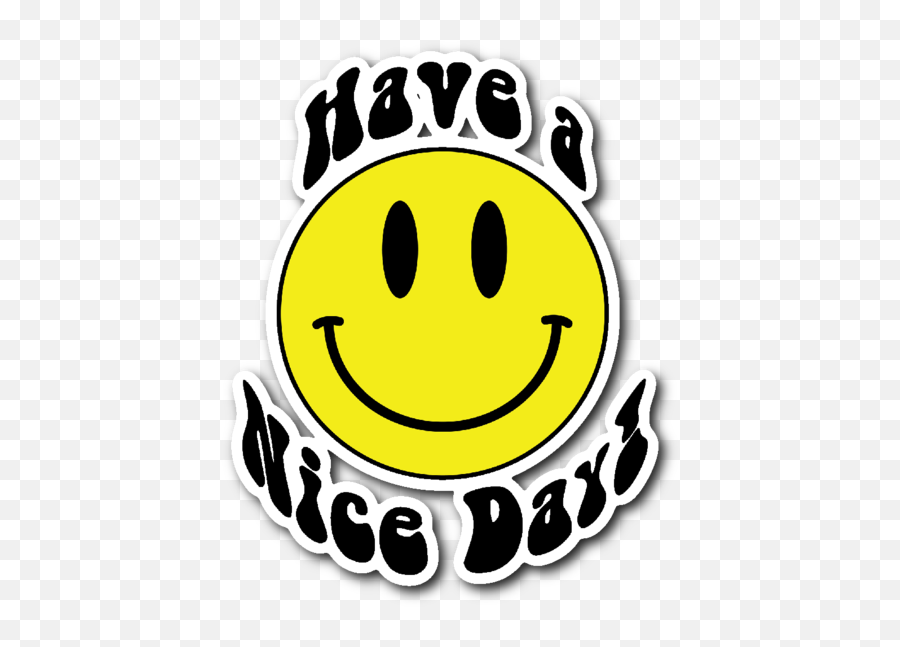 Download Hd Have A Nice Day Smiley Face Emoji Vinyl Die Cut,Angry Face Emoji Png