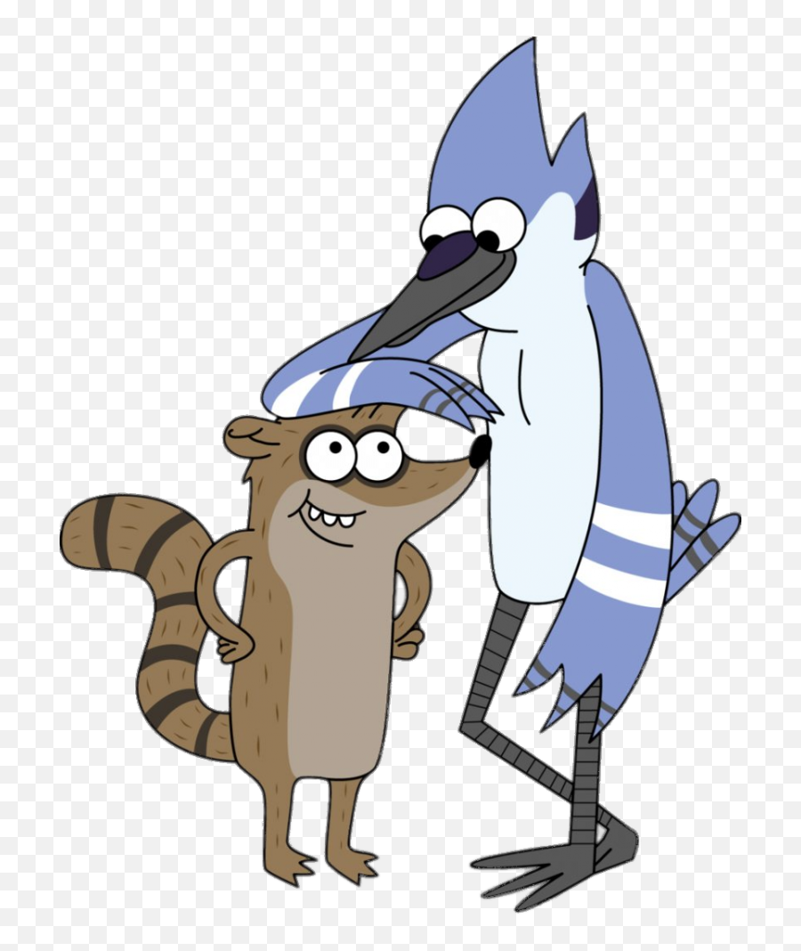Mordecai And Rigby Waiting Around Png Image - Regular Show Mordecai And Rigby Png Emoji,Transparent Show