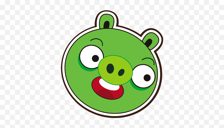 Angry Birds Opponent A Smiling Green Pig Clipart Free Clip Emoji,Free Pig Clipart
