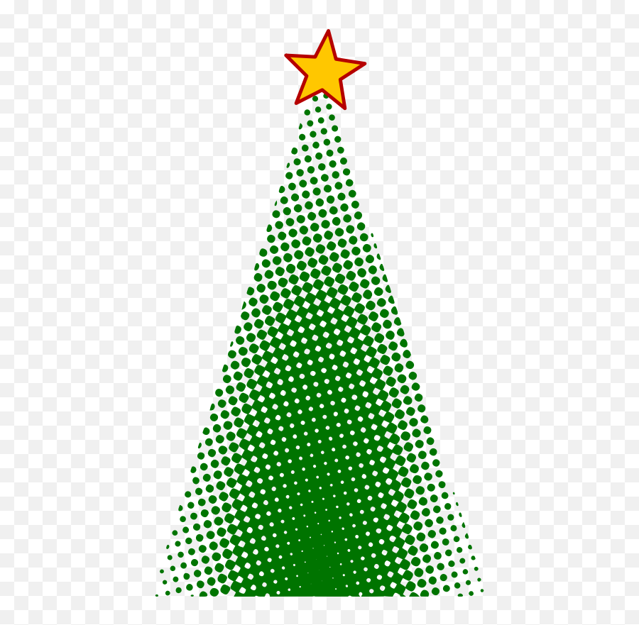 Christmas Tree 4 - Openclipart Emoji,Christmas Tree Star Clipart