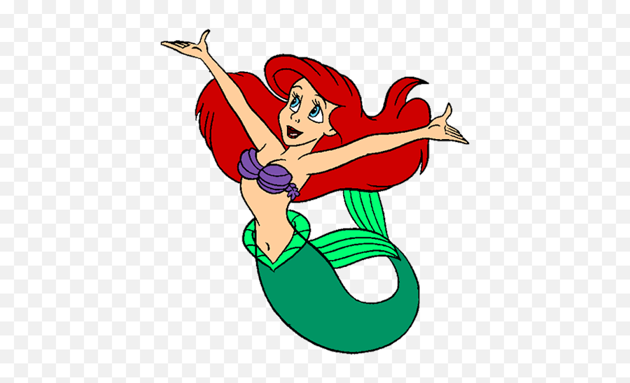 Mermaid Clip Art Free Vector Image 9 3 - Little Mermaid Picture Clipart Emoji,Mermaid Clipart