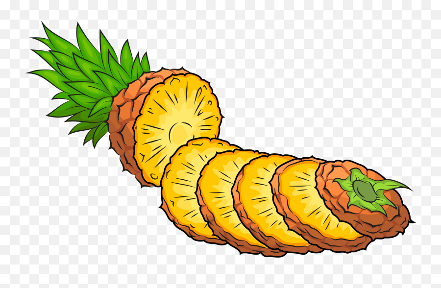 Clipart Pineapple - Pineapple With Pieces Clipart Emoji,Pineapple Clipart