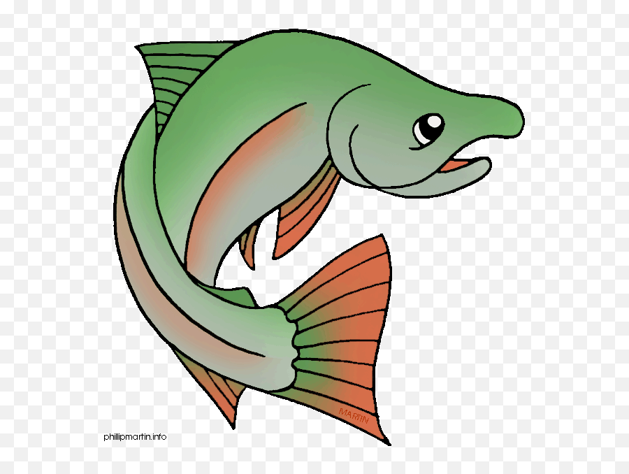 Salmon Fish Clip Art Free Clipart - Salmon Clipart Emoji,Salmon Clipart
