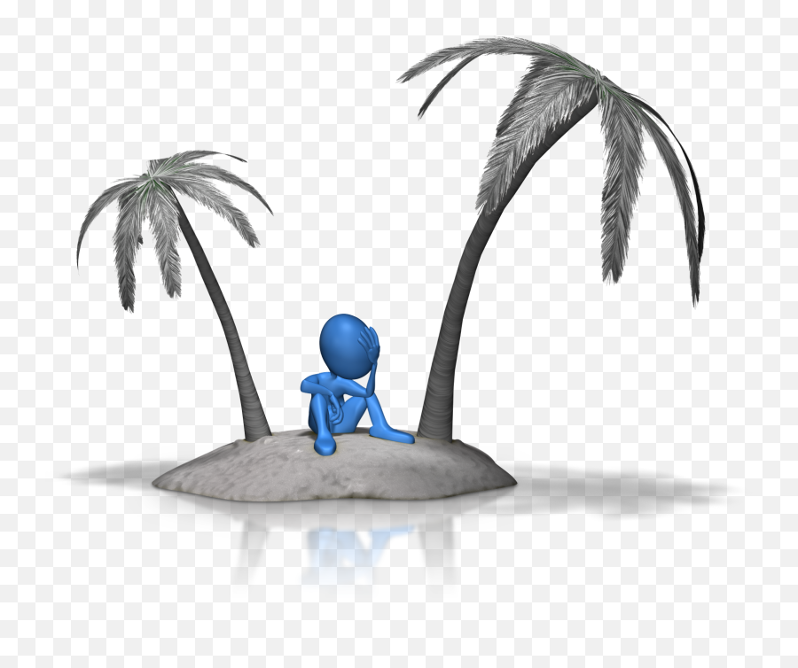 Download Stuck On Island 1600 Clr - Stick Figure Stranded On Mama Allein Zu Hause Emoji,Island Png