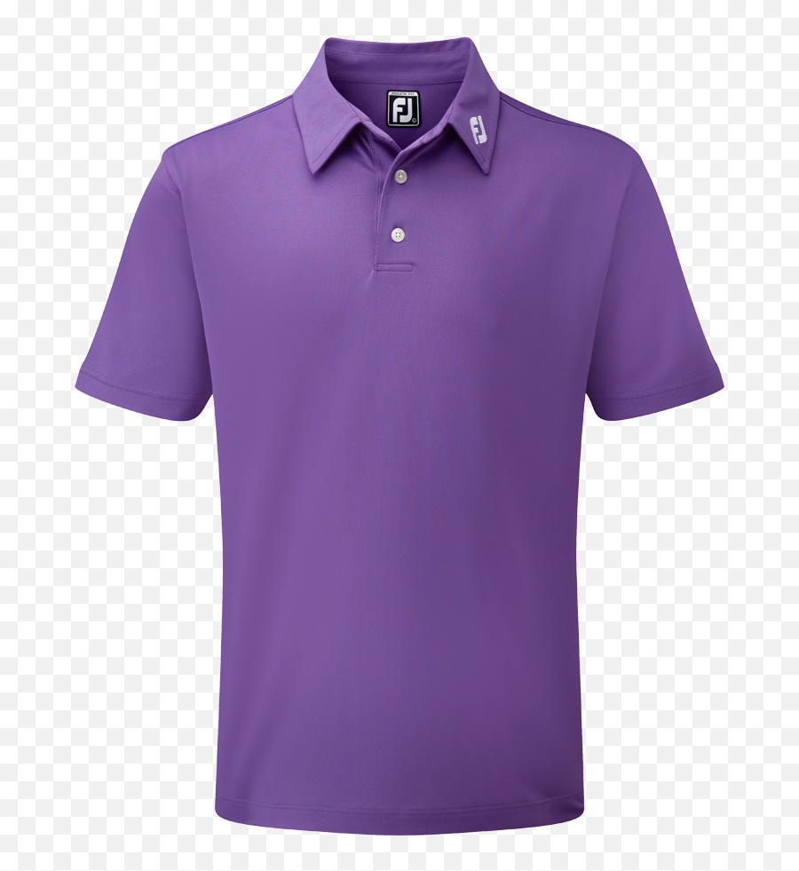 Footjoy Stretch Pique Solid Golf Shirt - Footjoy Purple Golf Shirt Emoji,Polo Shirts W Logo