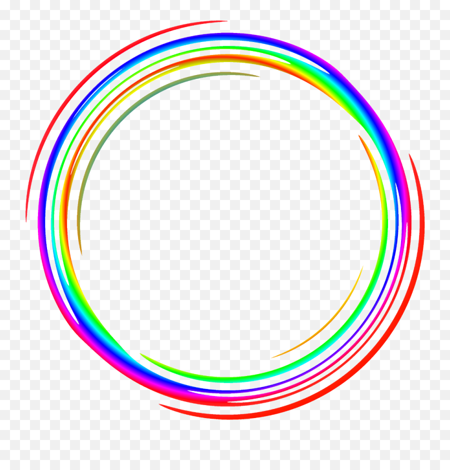 Download Round Frames Frame Border - Color Gradient Emoji,Circle Png