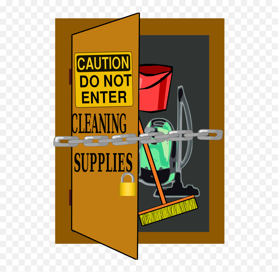 Cleaning Supply Closet Clipart - Cleaning Supply Closet Clipart Emoji,Closet Clipart