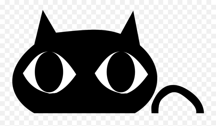 Black Cat Kitten Clip Art - Free Vector Files Black Cat Emoji,Cute Black Cat Clipart