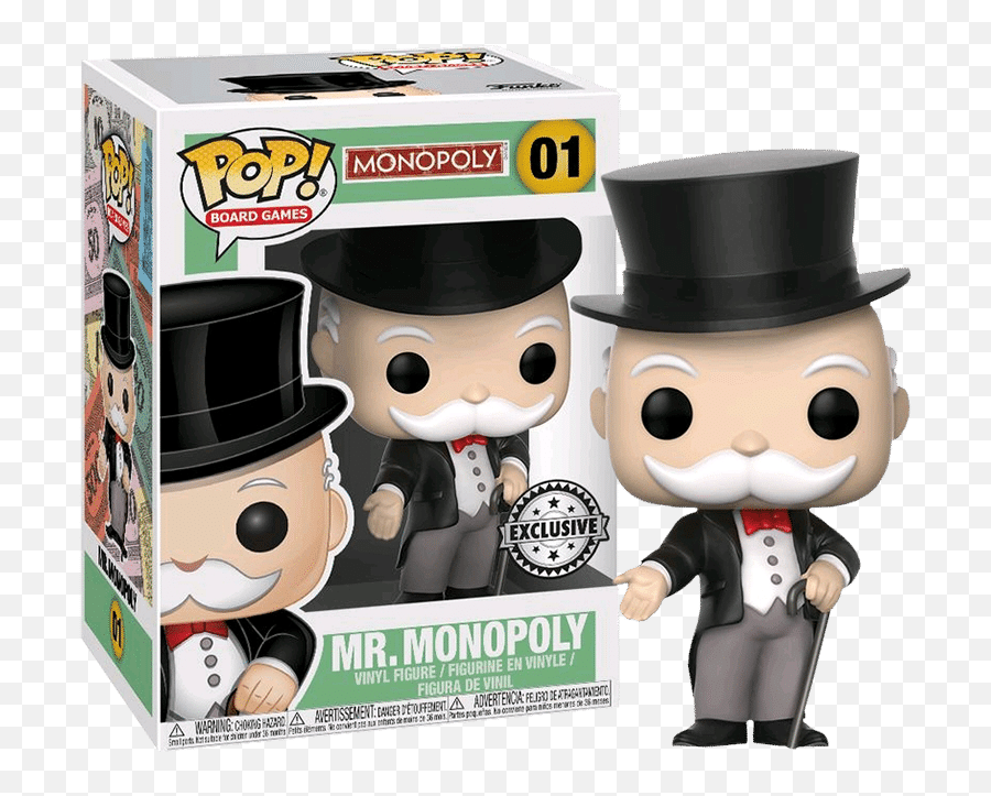 Funko Pop Mr Monopoly 01 - Funko Pop Monopoly Emoji,Monopoly Png