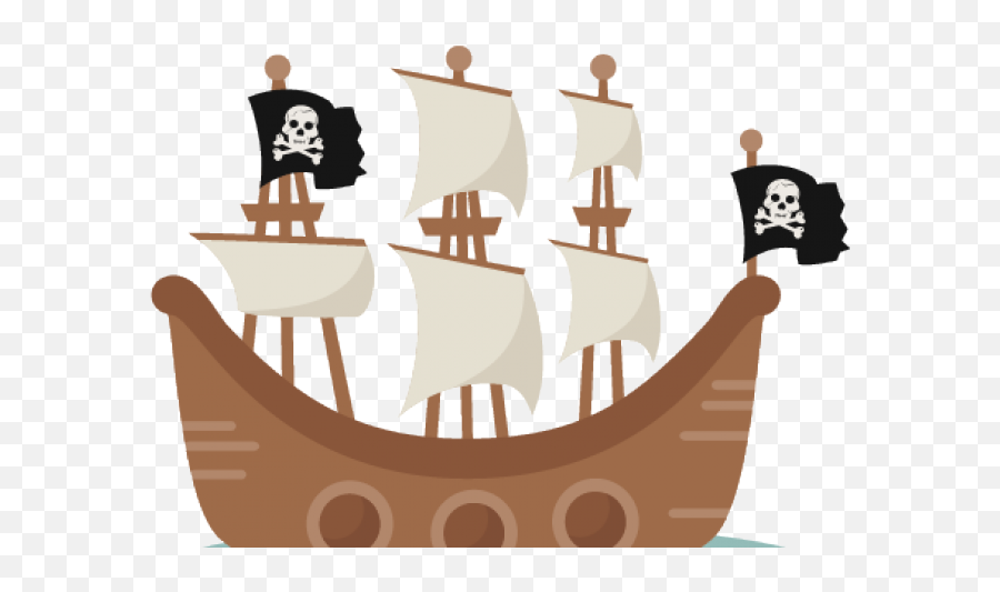 Download Pirate Ship Clipart - Cute Pirate Ship Clipart Pirate Ship Cute Png Emoji,Ship Clipart
