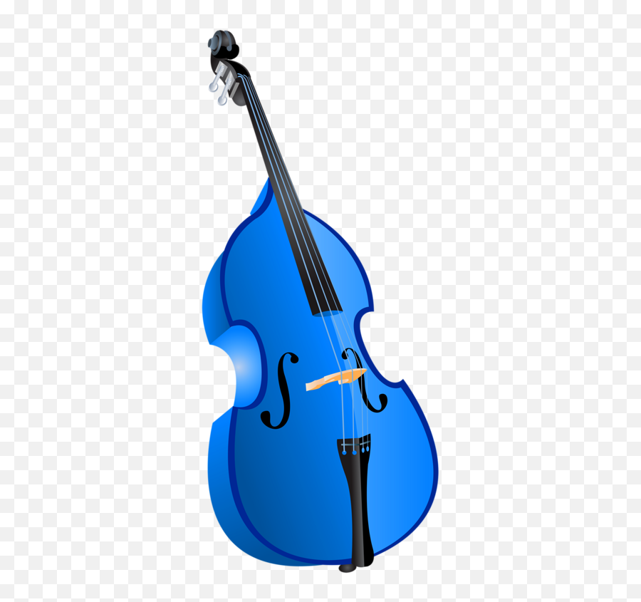 Download Music Clipart Double Bass Views Album - Blue Double Bass Emoji,Music Clipart