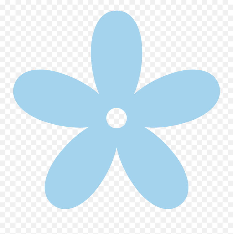 Download Real Blue Flower Png Retro 8 Color Colour Clipart Emoji,Blue Flower Png