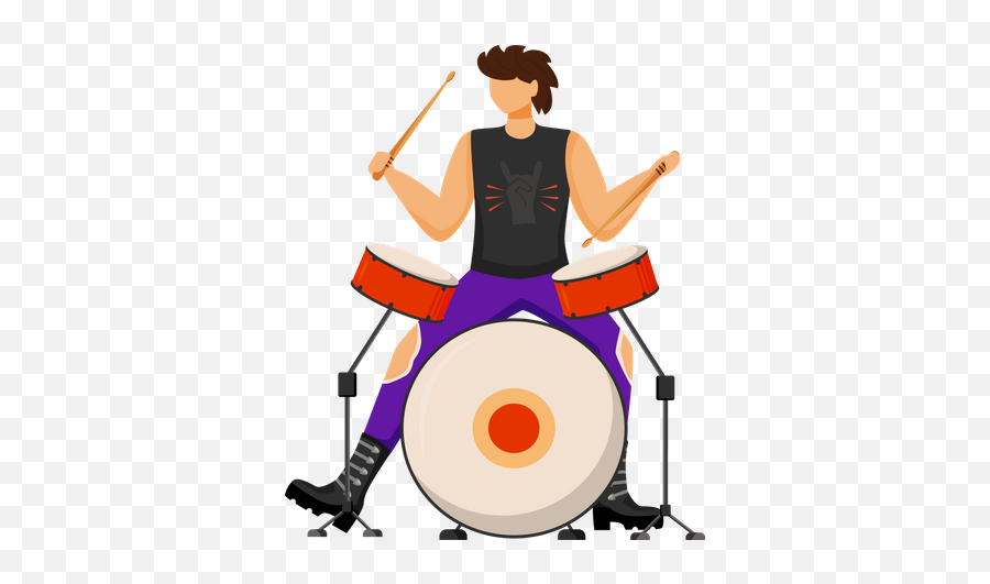 Best Premium Rock Band Singer Illustration Download In Png Emoji,Rock Band Clipart