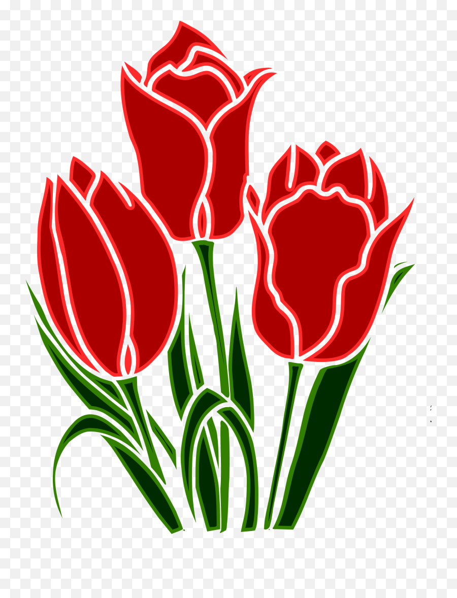 Tulip By Amilo Flower Clipart Flower Clip Tulips Flowers - Close Tulip Svg Emoji,Spring Flowers Clipart