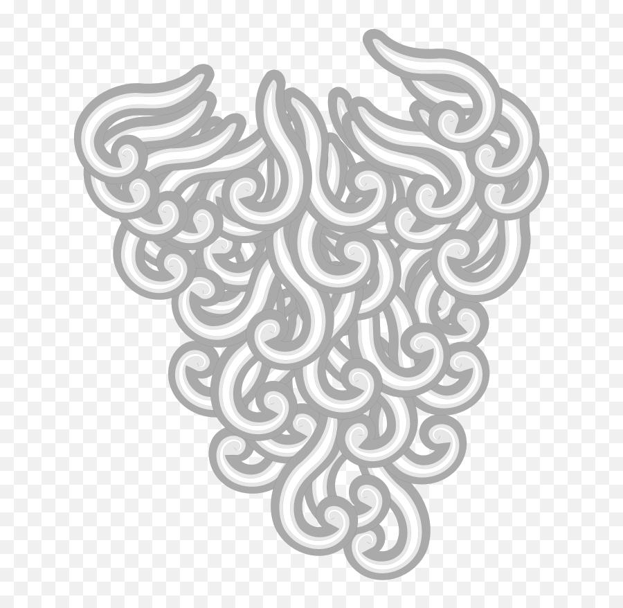 White Drawing Of The Beard Clipart - Clip Art Emoji,Beard Clipart