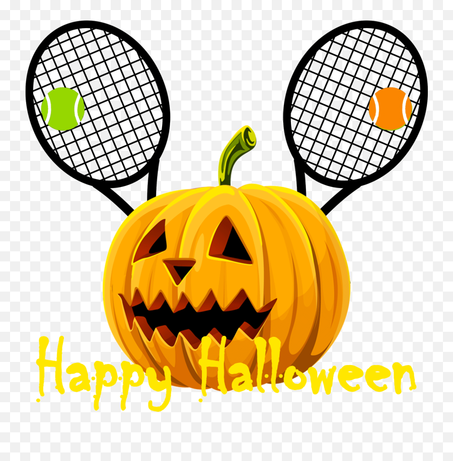 Clipart Sports Halloween Clipart Sports Halloween - For Tennis Emoji,Happy Halloween Clipart