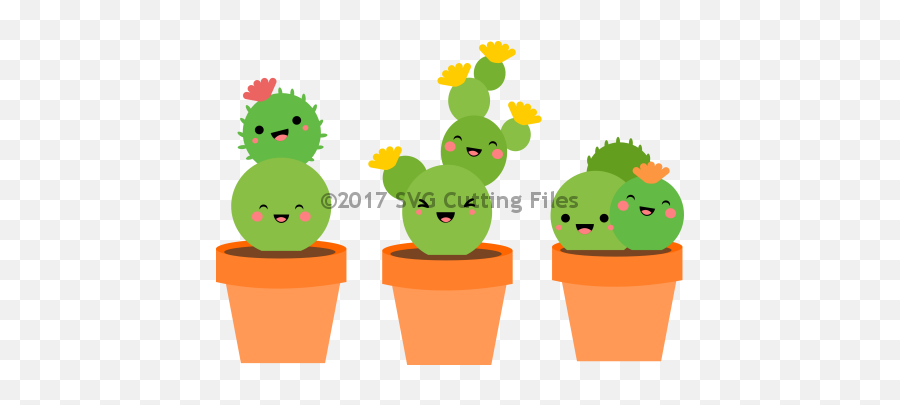 Cactus Family Svg Dxf Jpg Png Cactus Vector File Digital Emoji,Cute Cactus Png