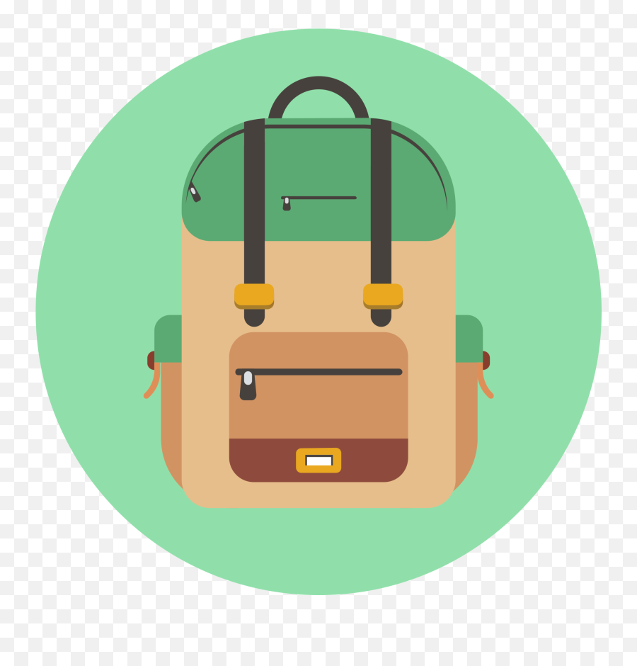 Cartoon Backpack Png Clipart - Vertical Emoji,Backpack Png