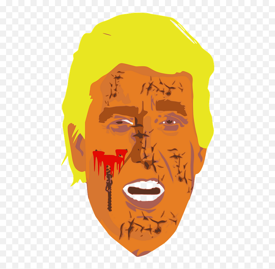 Trump Zombie Head Clipart Free Download Transparent Png - Wide Grin Emoji,Trump Clipart