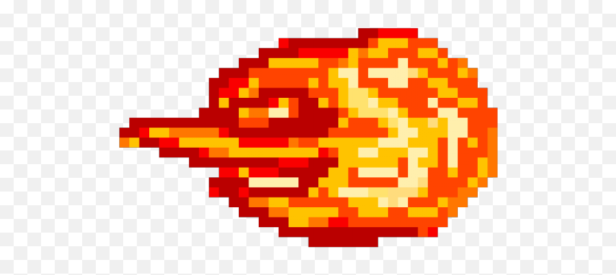 Fireball Clipart Pixel Sprite - Pixel Transparent Fire Ball Fire Ball Pixel Art Maker Emoji,Fireball Png