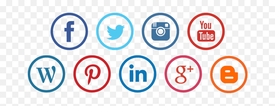 Download Social Media Icons - Social Media Icon Transparent Vertical Emoji,Social Media Icons Png