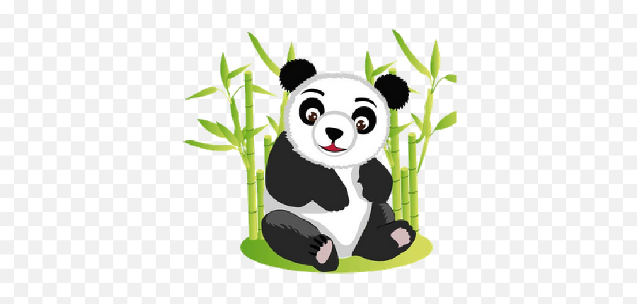 Cute Panda Clipart 2 Image - Panda Clipart Emoji,Panda Clipart