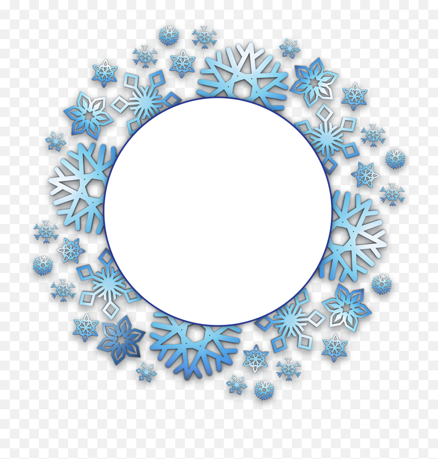 Snowflake Frame Png Clipart - Snowflake Frozen Frame Png Emoji,Snowflake Border Clipart