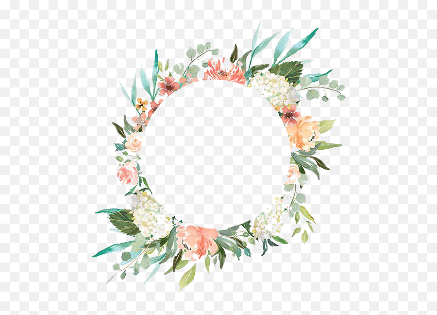 Fall Flower Wreaths Png U0026 Free Fall Flower Wreathspng - Transparent Background Watercolor Floral Wreath Png Emoji,Fall Flowers Clipart