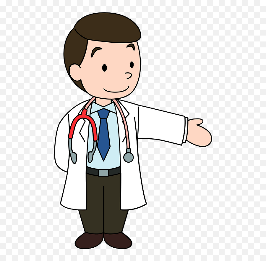 Medical Doctor Man Acting As A Guide Clipart Free Download - Physician Emoji,Acting Clipart