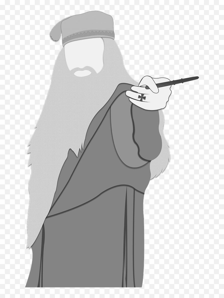 Wizard Beard - Dumbledore Clipart Emoji,Wizard Beard Png
