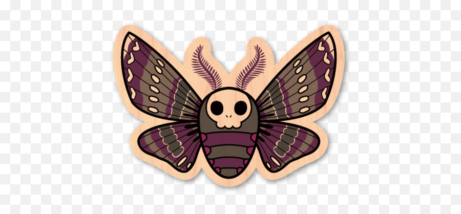 Download Hd Skull Moth - Moth Transparent Png Image Skull Moth Transparent Emoji,Moth Png